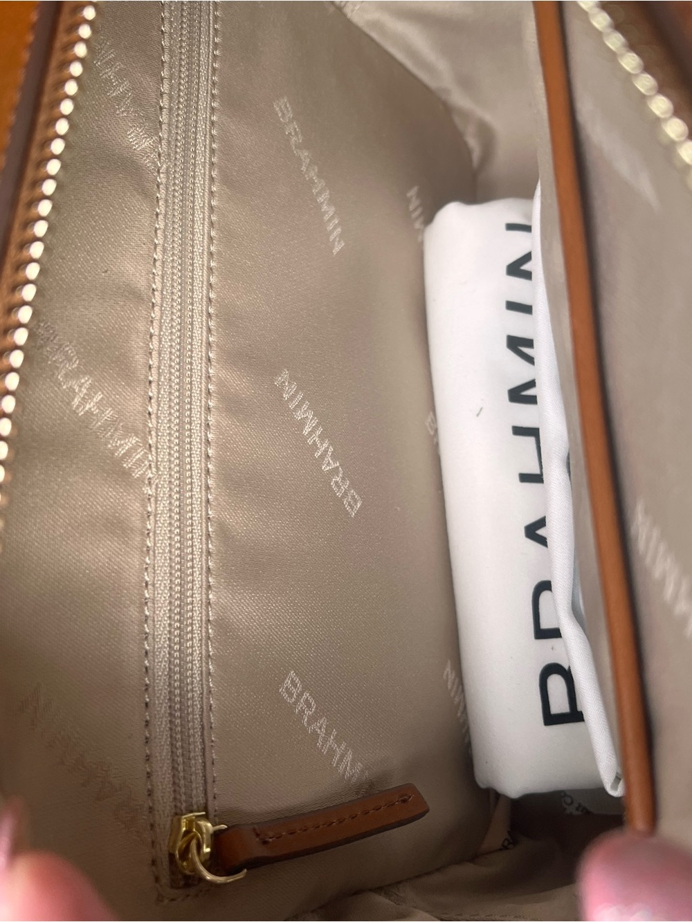 NWT BRAHMIN TORI in SADDLE HEROICA Smooth Leather Crossbody - Picture 10 of 14